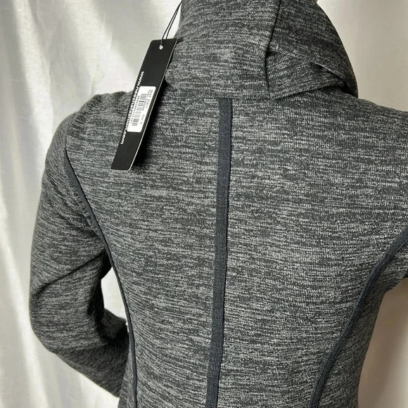 Nwt  vintage grey  sweater dress, Sm, cowl neck ,slimming lines,Whimsigoth,goth - Picture 10 of 16